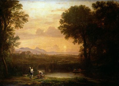 Landscape at Dusk by Claude Lorrain